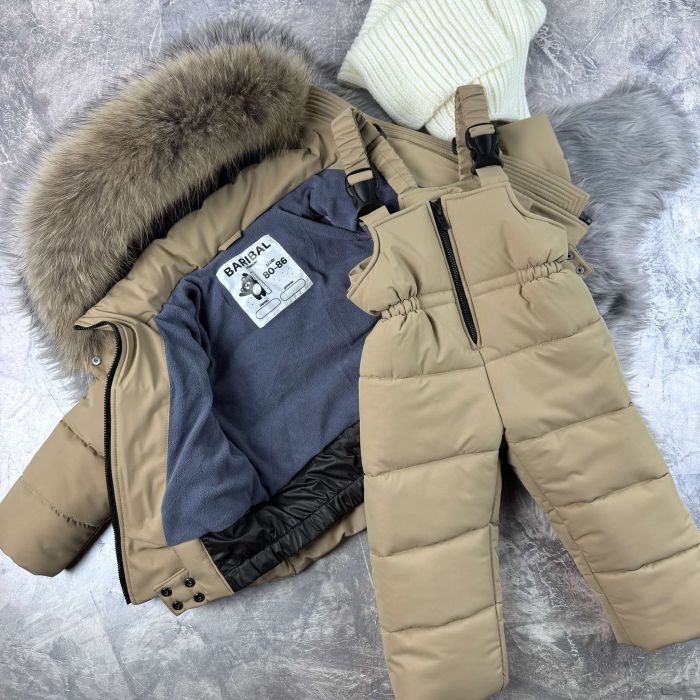 Комбінезон дитячий зимовий Helix Beige роздільний Baribal