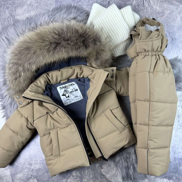 Комбінезон дитячий зимовий Helix Beige роздільний Baribal