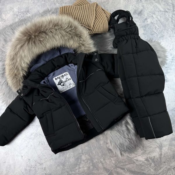 Комбінезон дитячий зимовий Helix Black роздільний Baribal