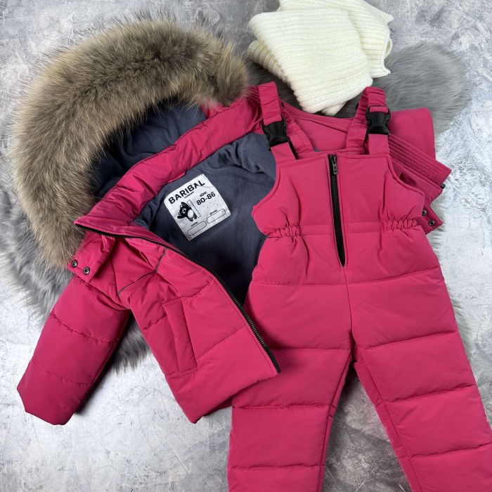 Комбінезон дитячий зимовий Helix Pink роздільний Baribal
