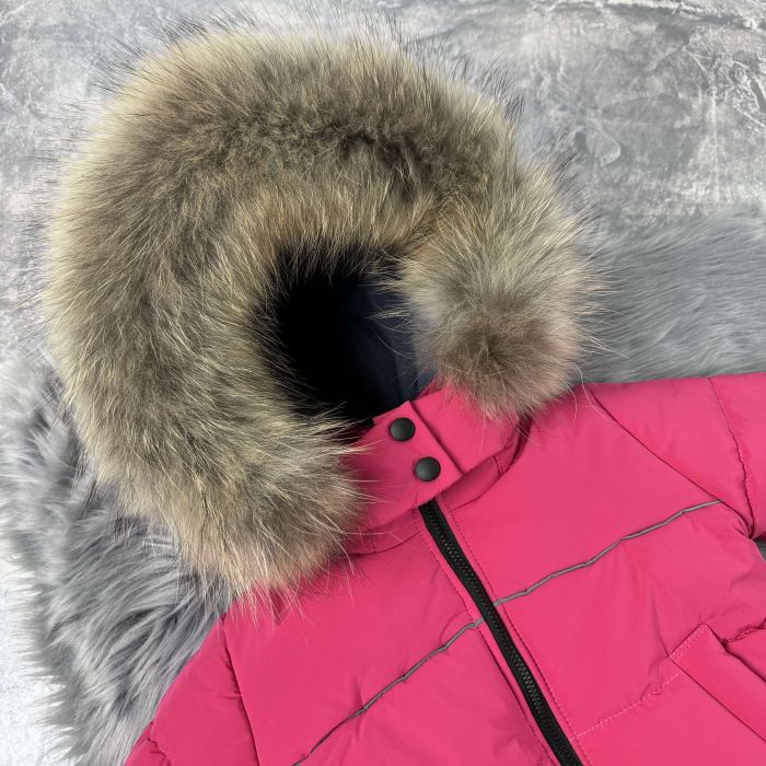 Комбінезон дитячий зимовий Helix Pink роздільний Baribal