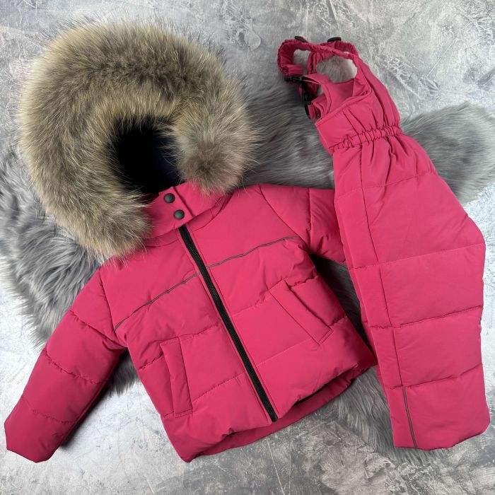 Комбінезон дитячий зимовий Helix Pink роздільний Baribal