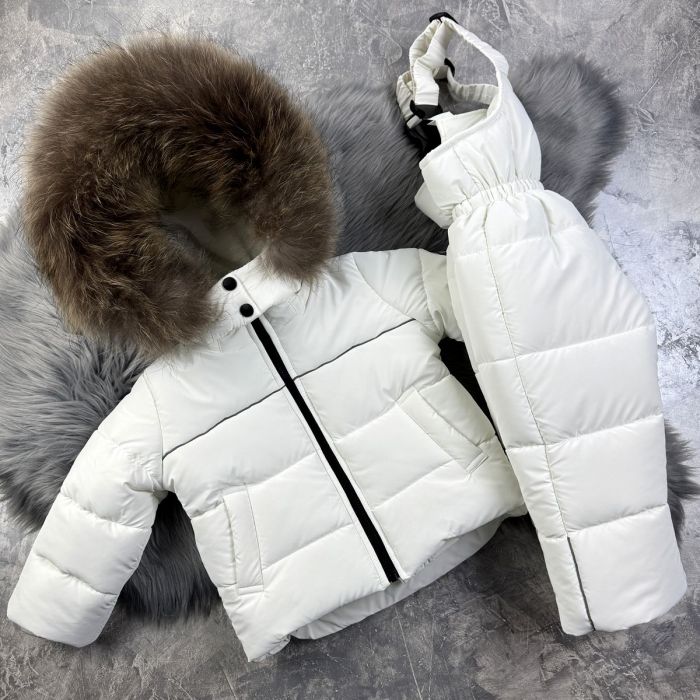 Комбінезон дитячий зимовий Helix White роздільний Baribal