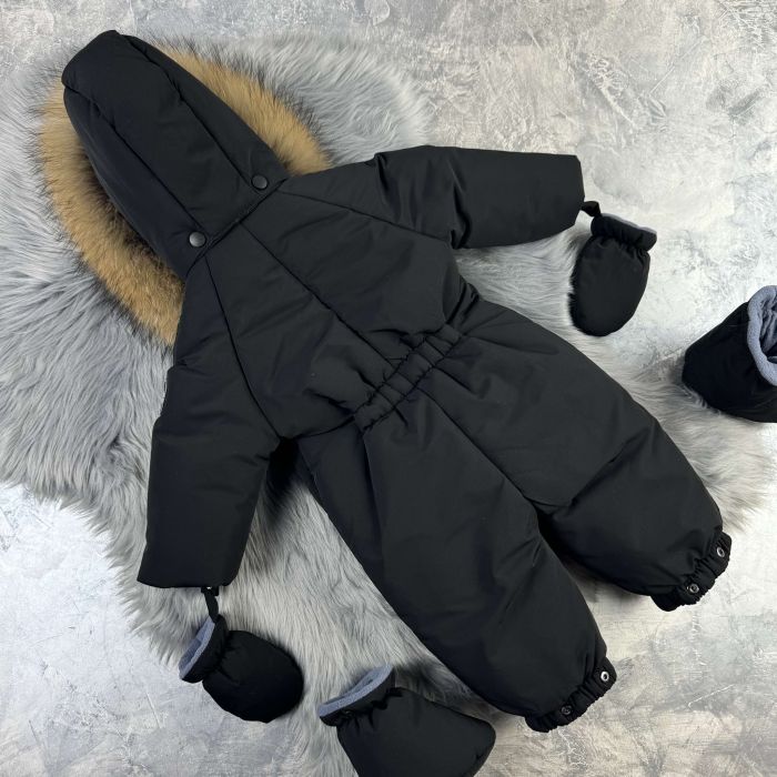 Комбінезон Baribal Eddy Black дитячий зимовий суцільний