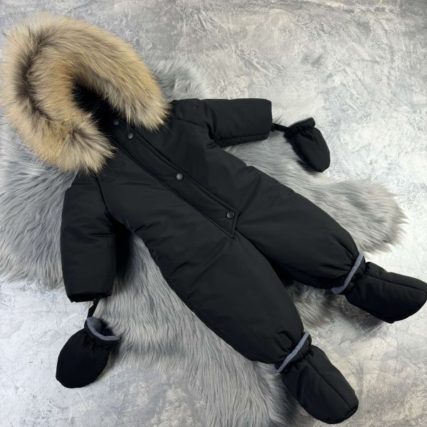 Комбінезон Baribal Eddy Black дитячий зимовий суцільний