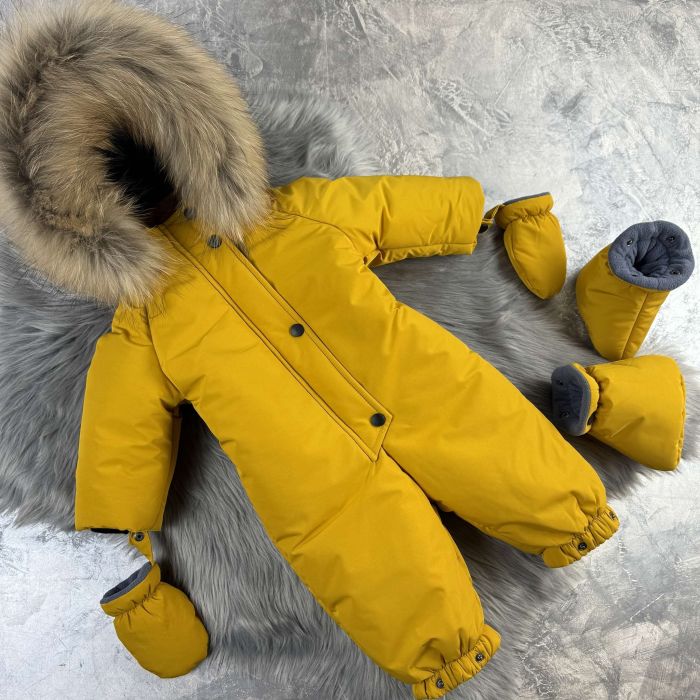 Комбінезон Baribal Eddy Yellow дитячий зимовий суцільний