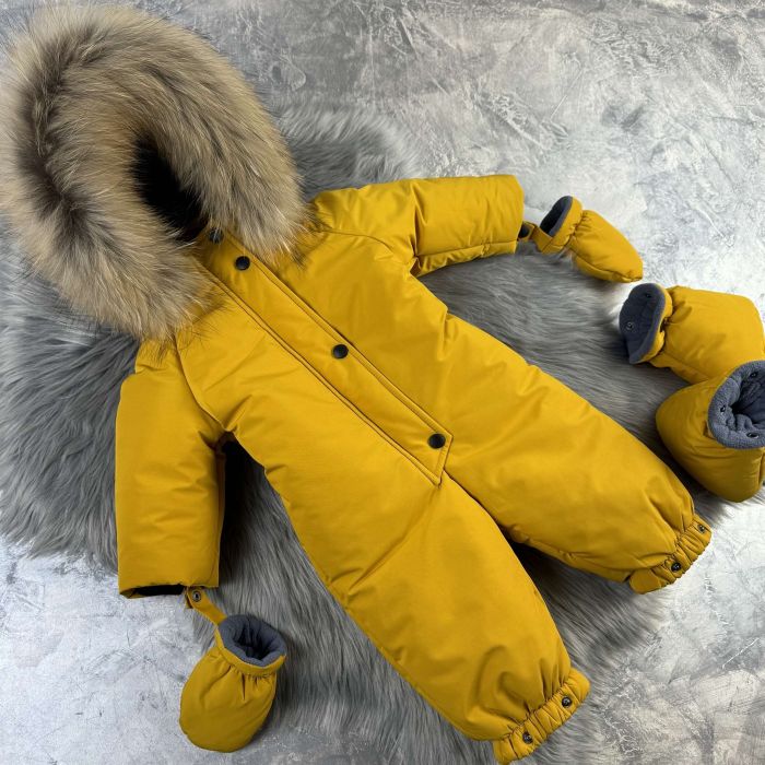 Комбінезон Baribal Eddy Yellow дитячий зимовий суцільний