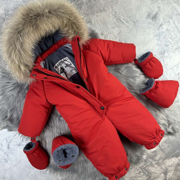 Комбінезон Baribal Eddy Red дитячий зимовий суцільний