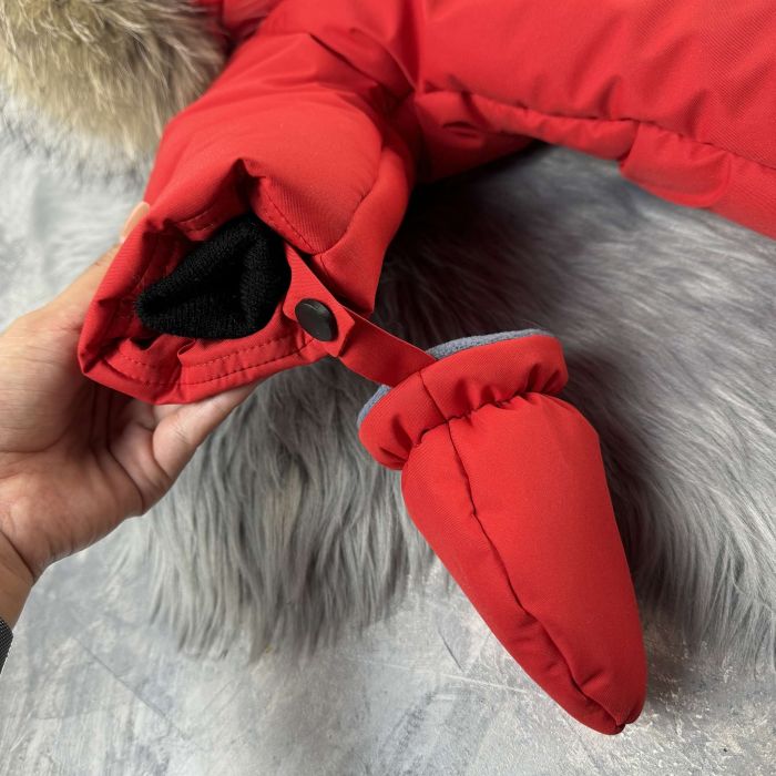 Комбінезон Baribal Eddy Red дитячий зимовий суцільний