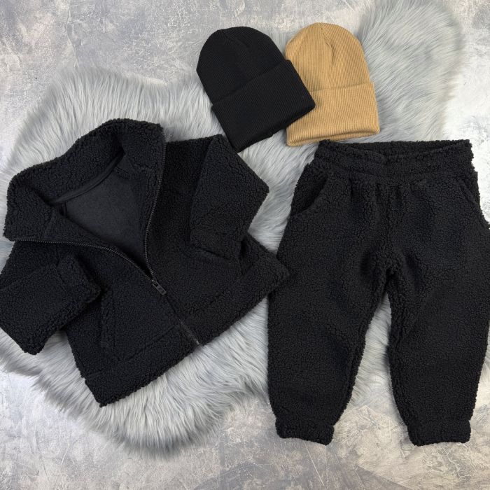 Спортивний костюм wooly bear Baribal дитячий Чорний