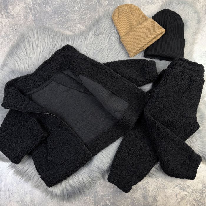 Спортивний костюм wooly bear Baribal дитячий Чорний
