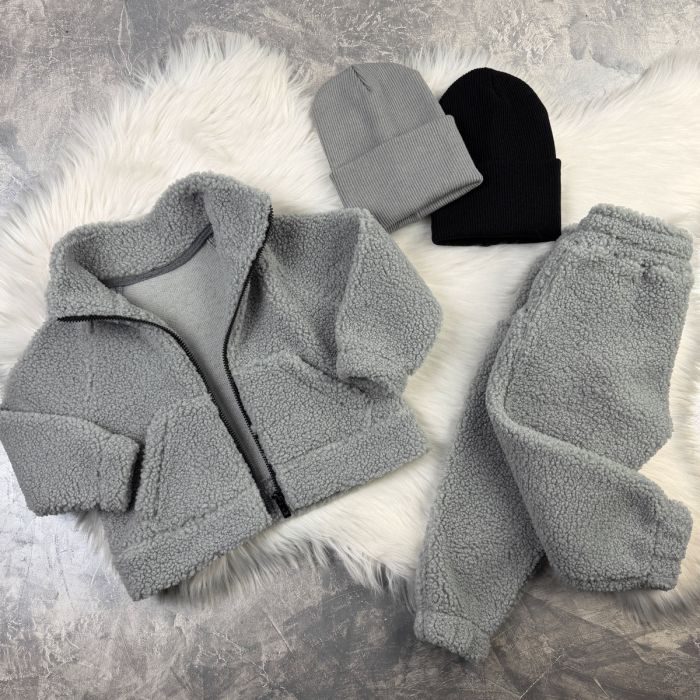 Спортивний костюм wooly bear Baribal дитячий Сірий