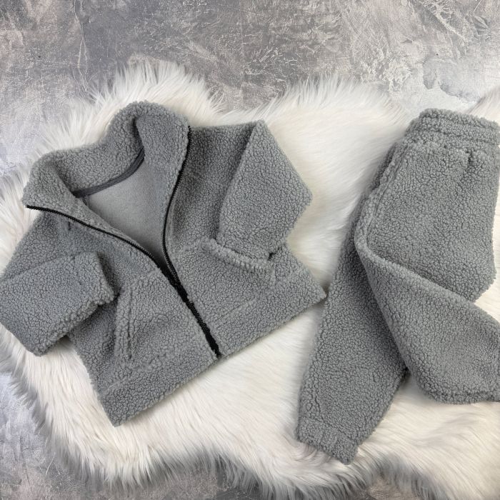 Спортивний костюм wooly bear Baribal дитячий Сірий