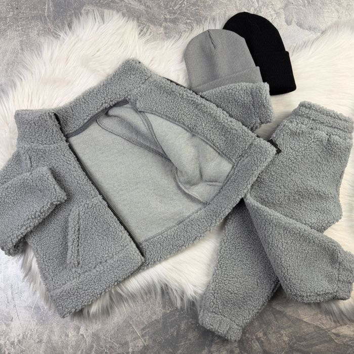 Спортивний костюм wooly bear Baribal дитячий Сірий