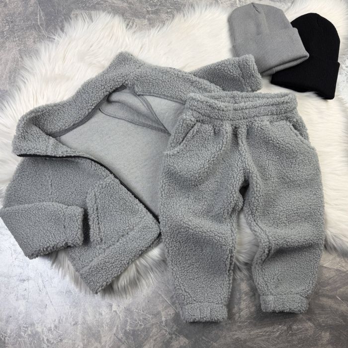 Спортивний костюм wooly bear Baribal дитячий Сірий
