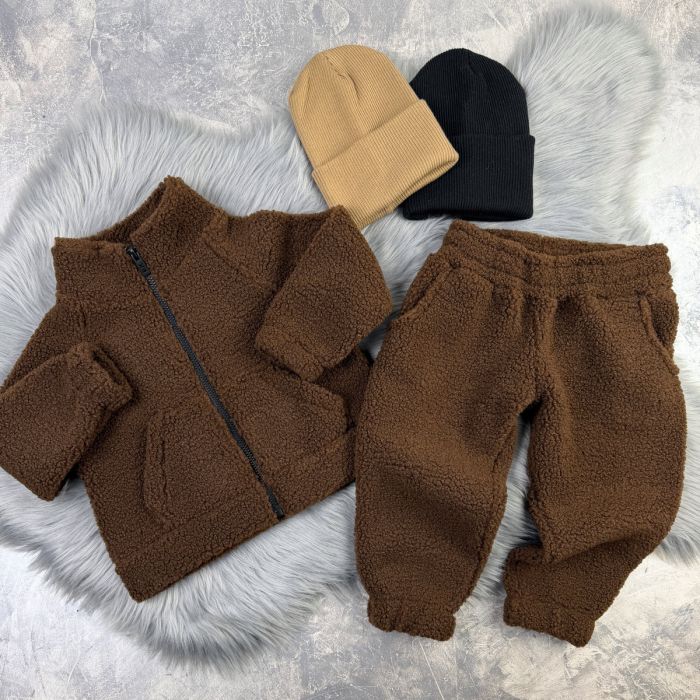 Спортивний костюм wooly bear Baribal дитячий Шоколад