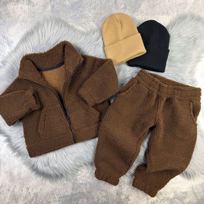 Спортивний костюм wooly bear Baribal дитячий Шоколад