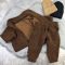 Спортивний костюм wooly bear Baribal дитячий Шоколад