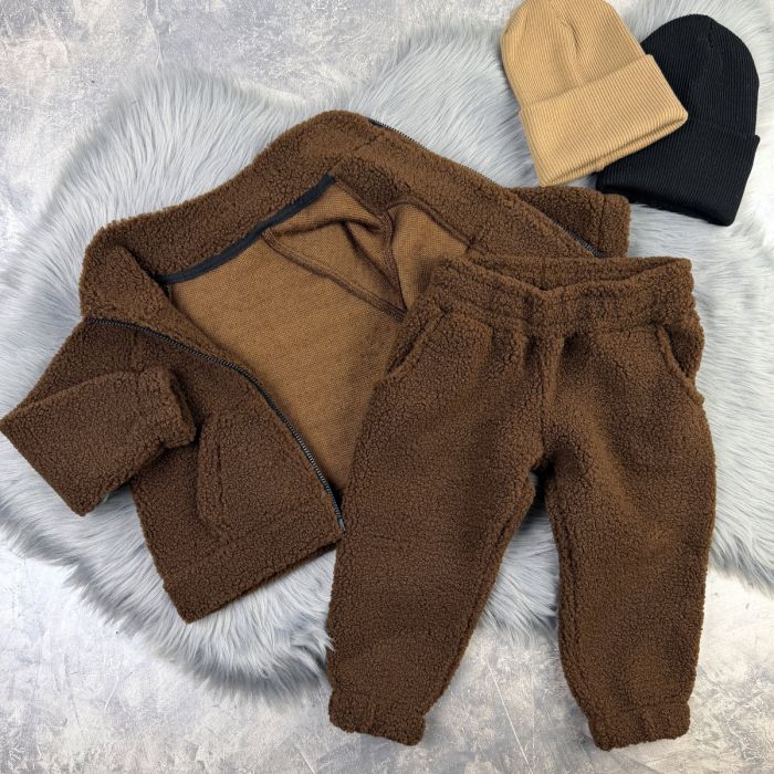 Спортивний костюм wooly bear Baribal дитячий Шоколад