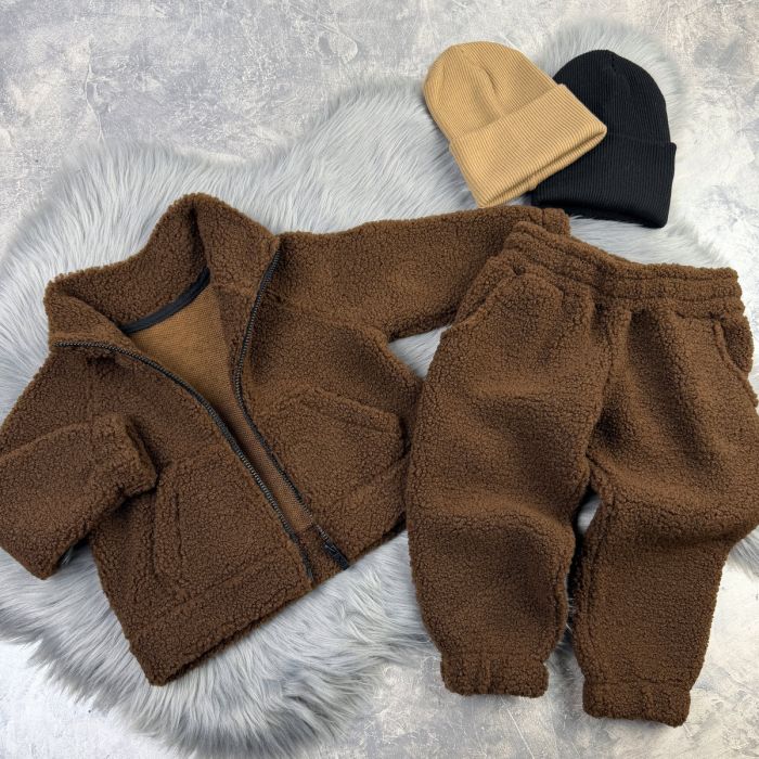 Спортивний костюм wooly bear Baribal дитячий Шоколад